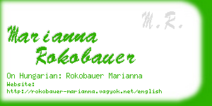 marianna rokobauer business card